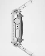 Image 4 of 4: MICHELE Diamond Jacket for Apple Watch in Stainless Steel, 40mm
