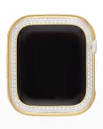 Image 3 of 5: MICHELE Diamond Jacket for Apple Watch in Gold-Tone, 40mm