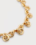 Image 4 of 5: Bottega Veneta Multi-Ring Necklace, Gold
