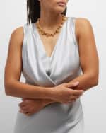 Image 5 of 5: Bottega Veneta Multi-Ring Necklace, Gold