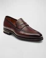 Image 2 of 3: Magnanni Men's Matlin III Leather Penny Loafers