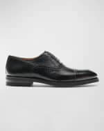 Image 1 of 3: Magnanni Men's Ica Brogue Peccary Leather Oxfords
