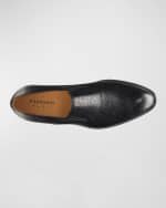 Image 3 of 3: Magnanni Men's Lima Peccary Leather Loafers