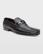 Image 2 of 4: Donald Pliner Men's Dacio D-Logo Bit Leather Drivers