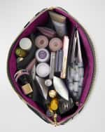 Image 2 of 4: KUSSHI Vacationer Zebra-Print Makeup Bag