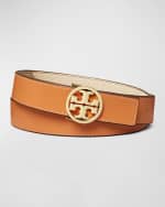 Image 3 of 3: Tory Burch Miller Logo Reversible Belt