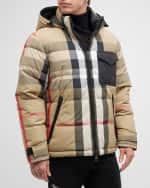 Image 3 of 6: Burberry Men's Rutland Reversible Check Puffer Jacket