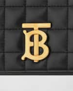 Image 5 of 5: Burberry Lola Check Quilted Leather Shoulder Bag