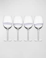 Image 4 of 4: Fitz & Floyd Organic Band Red Wine Glasses - Set of 4