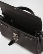 Image 4 of 5: Saint Laurent Le Fermoir Small Top-Handle Bag in Lizard