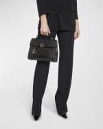 Image 5 of 5: Saint Laurent Le Fermoir Small Top-Handle Bag in Lizard