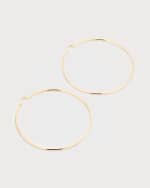 Image 4 of 5: Roberto Coin Polished 18K Hoop Earrings, 63mm
