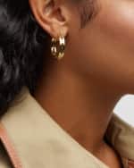 Image 2 of 5: Roberto Coin 18K Yellow Gold Navarra Hoop Earrings, 25mm