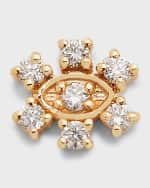 Image 1 of 5: Sydney Evan 14k Gold Diamond Marquise Eye Single Stud Earring