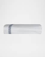 Image 2 of 2: Bovi Fine Linens Malone King Sheet Set, White/Blue