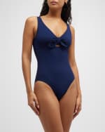 Image 4 of 5: Karla Colletto Basics Silent Underwire One-Piece Swimsuit