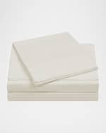 Image 3 of 3: Charisma 4-Piece 400-Thread Count Percale King Sheet Set, Vanilla Ice