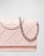 Image 3 of 4: Tory Burch Fleming Woven Chain Wallet Shoulder Bag