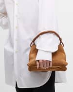 Image 3 of 6: STAUD Valerie Zip Suede Shoulder Bag