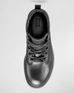 Image 4 of 4: Koio Men's Brixen Shearling-Lined Leather Lace-Up Hiking Boots