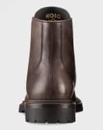 Image 3 of 4: Koio Men's Milo Leather Lace-Up Combat Boots