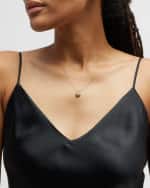 Image 2 of 5: Roberto Coin Yellow Gold Diamond Heart Lock Necklace