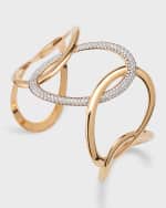 Image 4 of 5: Mattioli 18K Rose Gold Cuff Bracelet with Diamonds