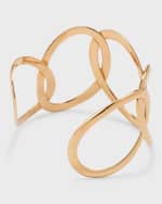 Image 3 of 5: Mattioli 18K Rose Gold Cuff Bracelet with Diamonds