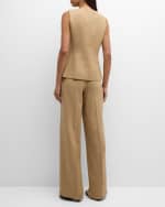 Image 3 of 6: Lafayette 148 New York Sullivan High-Rise Wide-Leg Pants