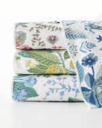 Image 4 of 4: Matouk Schumacher Pomegranate King Fitted Sheet