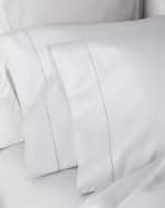 Image 2 of 2: Sferra Giza 45 Sateen King Fitted Sheet