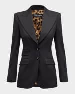 Image 1 of 7: Dolce&Gabbana Wool Blazer Jacket w/ Button Detail