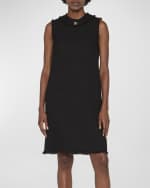 Image 4 of 5: Dolce&Gabbana Raw-Edge Tweed Shift Dress