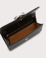 Image 5 of 6: Jimmy Choo Buckle Lambskin Wallet with Chain