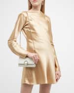 Image 2 of 6: Jimmy Choo Buckle Lambskin Wallet with Chain