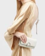 Image 3 of 6: Jimmy Choo Buckle Lambskin Wallet with Chain