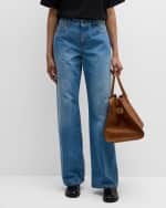 Image 2 of 6: THE ROW Eglitta Straight-Leg Denim Pants