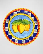 Image 4 of 5: Dolce&Gabbana Casa Carretto Lemon Set 2 Dessert Plates