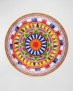 Image 1 of 4: Dolce&Gabbana Casa Carretto Medium Serving Plate