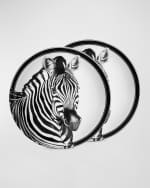 Image 1 of 5: Dolce&Gabbana Casa Zebra Set of 2 Soup Bowls