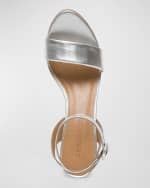 Image 4 of 4: Bernardo Nora 2 Metallic Ankle-Strap Sandals
