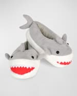 Image 2 of 3: Iscream Kid's Shark Bite Slippers, Size M-L