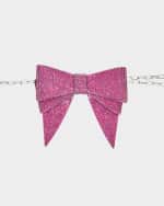 Image 2 of 3: Judith Leiber Couture Crystal Bow Chain Belt