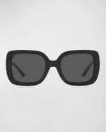 Image 3 of 3: Tory Burch Oversized Acetate Butterfly Sunglasses