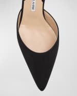 Image 4 of 6: Manolo Blahnik Carolyne Kitten-Heel Halter Pumps