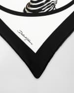 Image 4 of 4: Dolce&Gabbana Casa Medium Zebra Silk Cushion