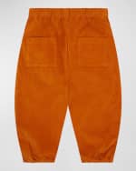 Image 2 of 2: Vild - House of Little Kid's Organic Cotton Velvet Trousers, Size 0M-6