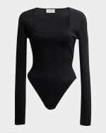 Image 1 of 6: Salon 1884 Kit Square-Neck Long-Sleeve Bodysuit