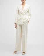 Image 5 of 5: Salon 1884 Cecily Pleated Wide-Leg Pants