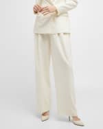 Image 4 of 5: Salon 1884 Cecily Pleated Wide-Leg Pants